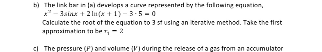 Hi there I'm struggling with question b solving using iterative method. b)