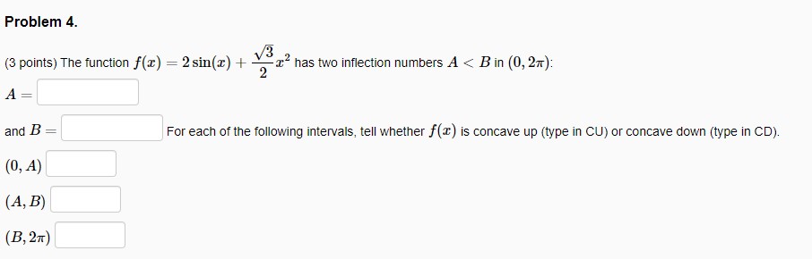 union of intervals if there are more than one). f is decreasing