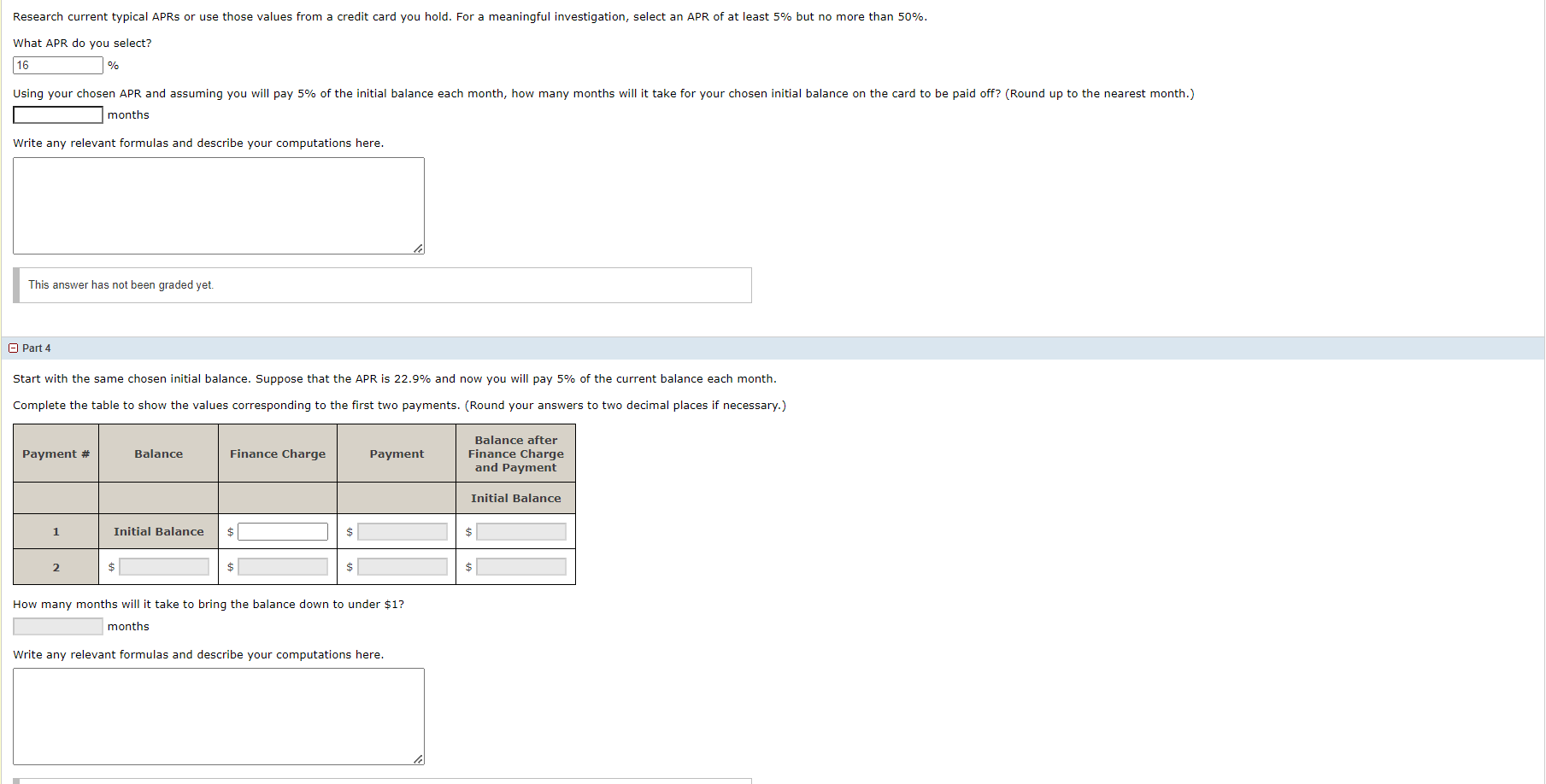  Research current typical APRs or use those values from a credit