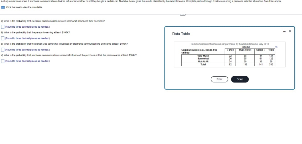 answer in detail A study asked consumers if electronic communications devices inhug