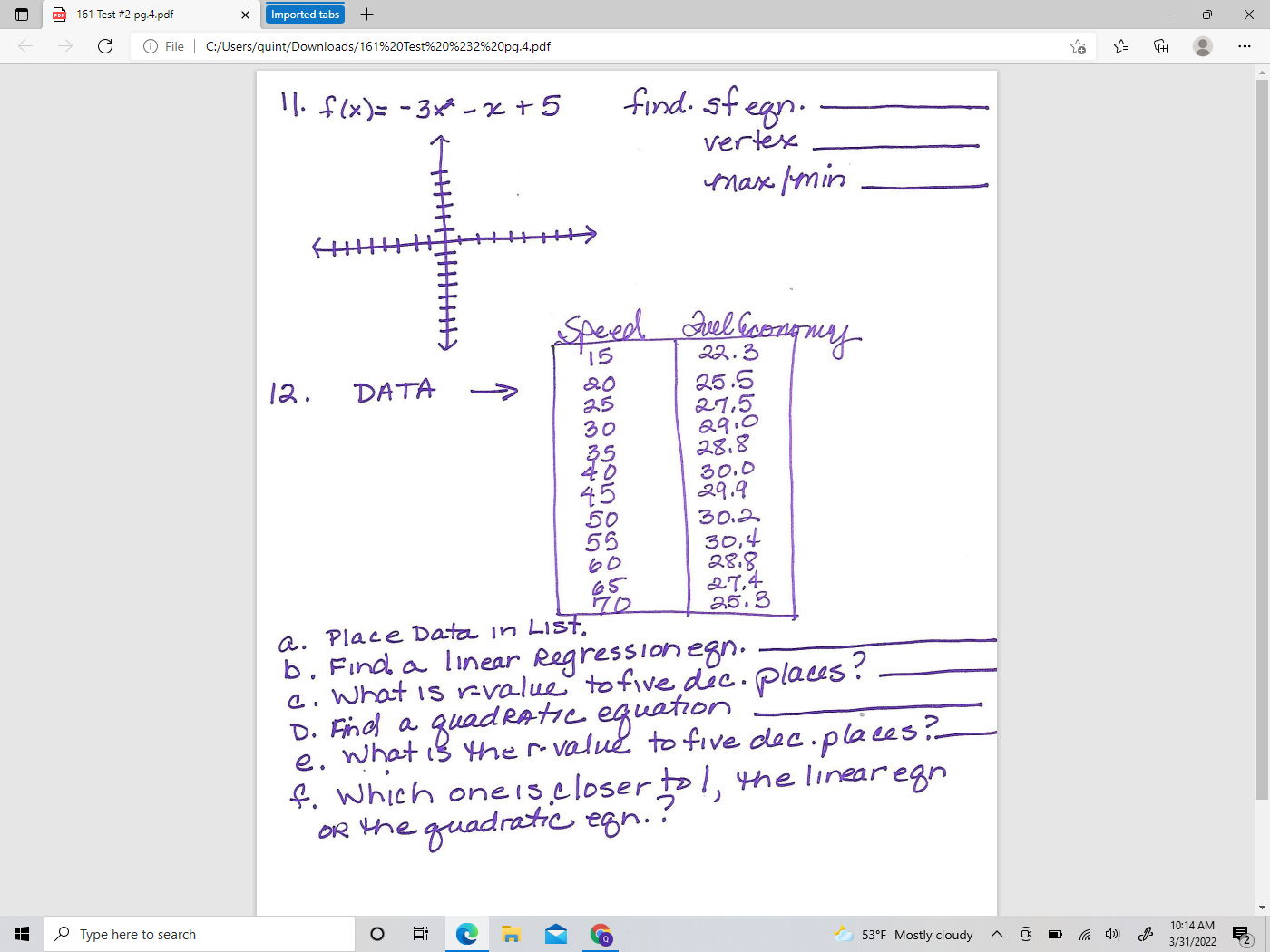  161 Test #2 pg.4.pdf X Imported tabs + C File |