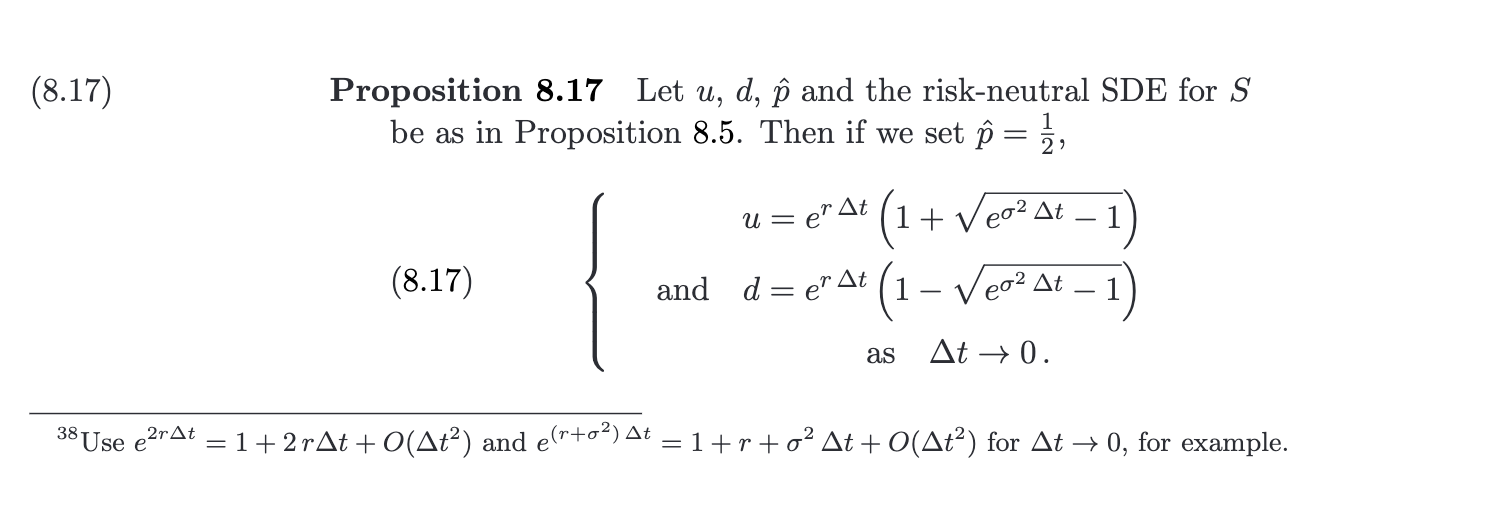 and risk-neutral variances gives only two. Setting 16 = % is an