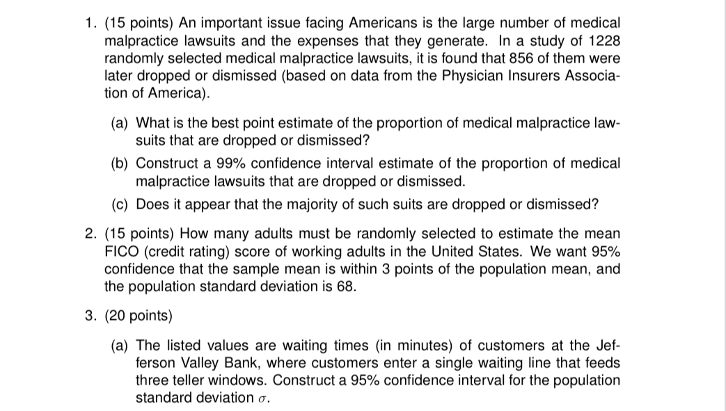 USING EXCEL step by stepHelp me solve these excercises 1. (15 points)