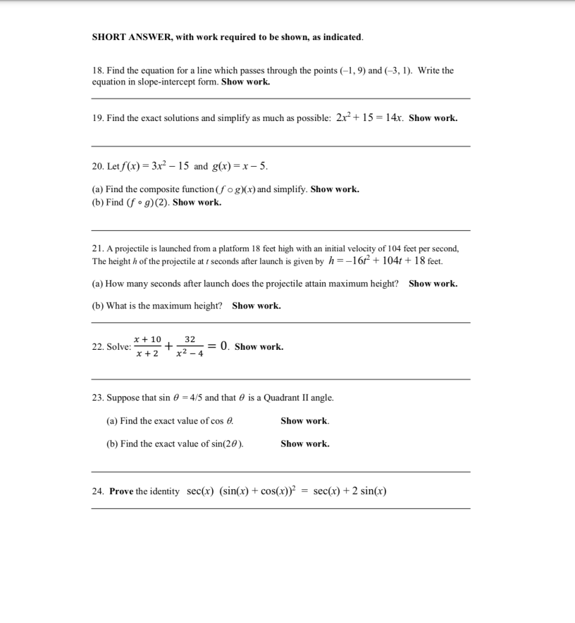 ? Answer: x-5 GRAPH A. GRAPH B. 10 -10 10 -10- -104