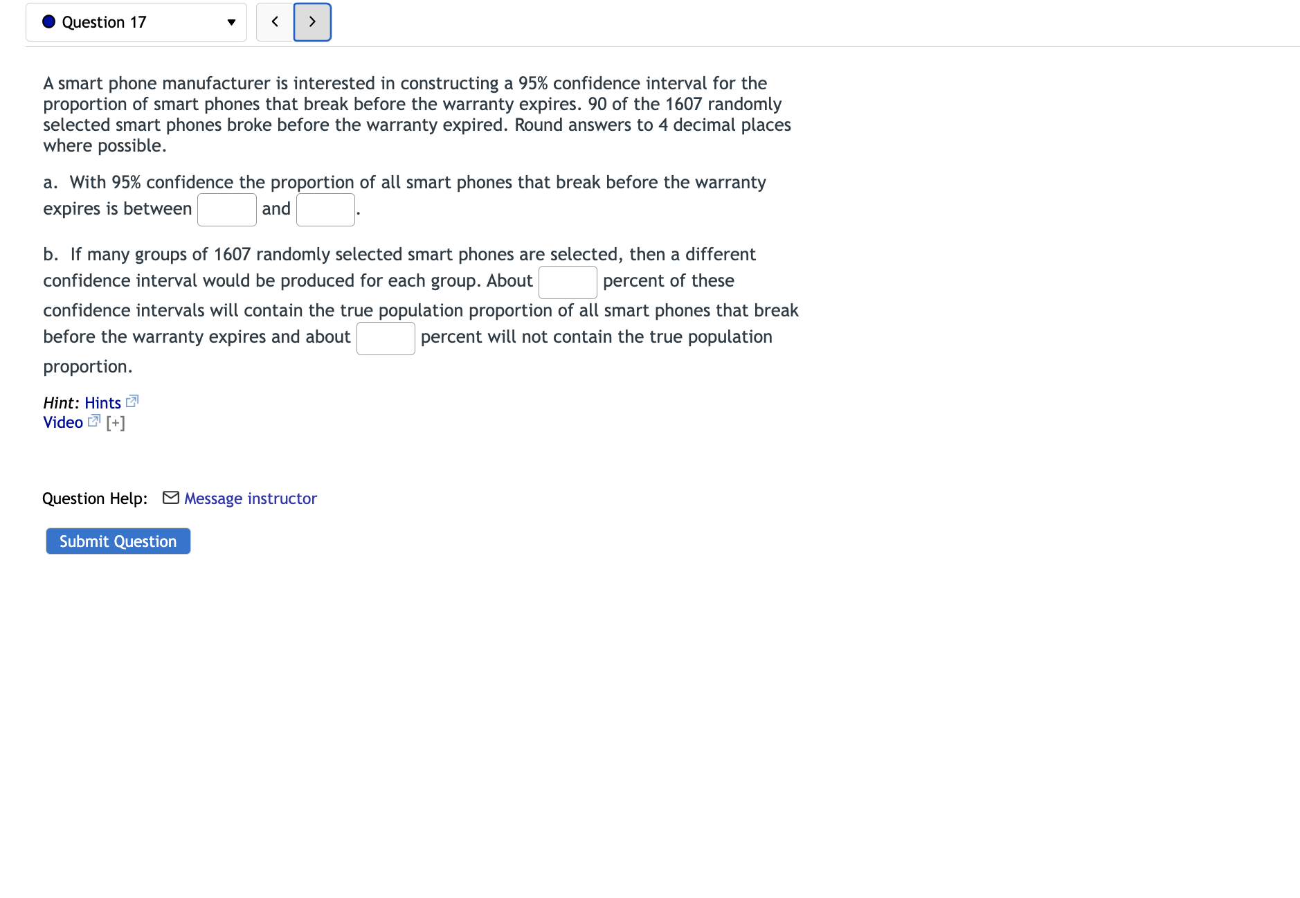a Population Mean Given Data O Confidence Interval for a Population Proportion