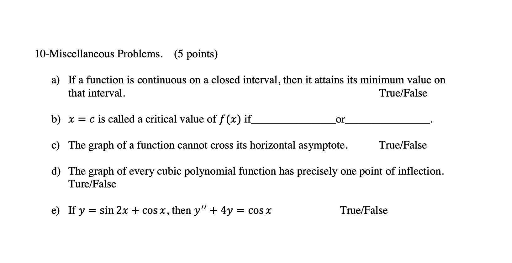 a closed interval, then it attains its minimum value on that interval.