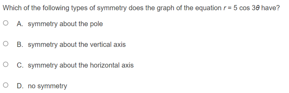 radius of 10, center at (-10, 0) O C. circle, diameter of