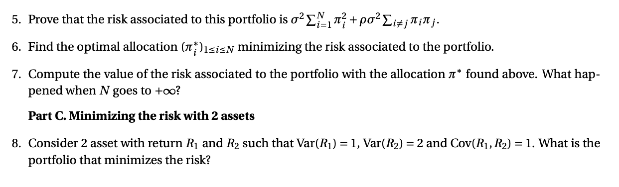 R;- with the same expectation r. The risk (stan- dard deviation} of