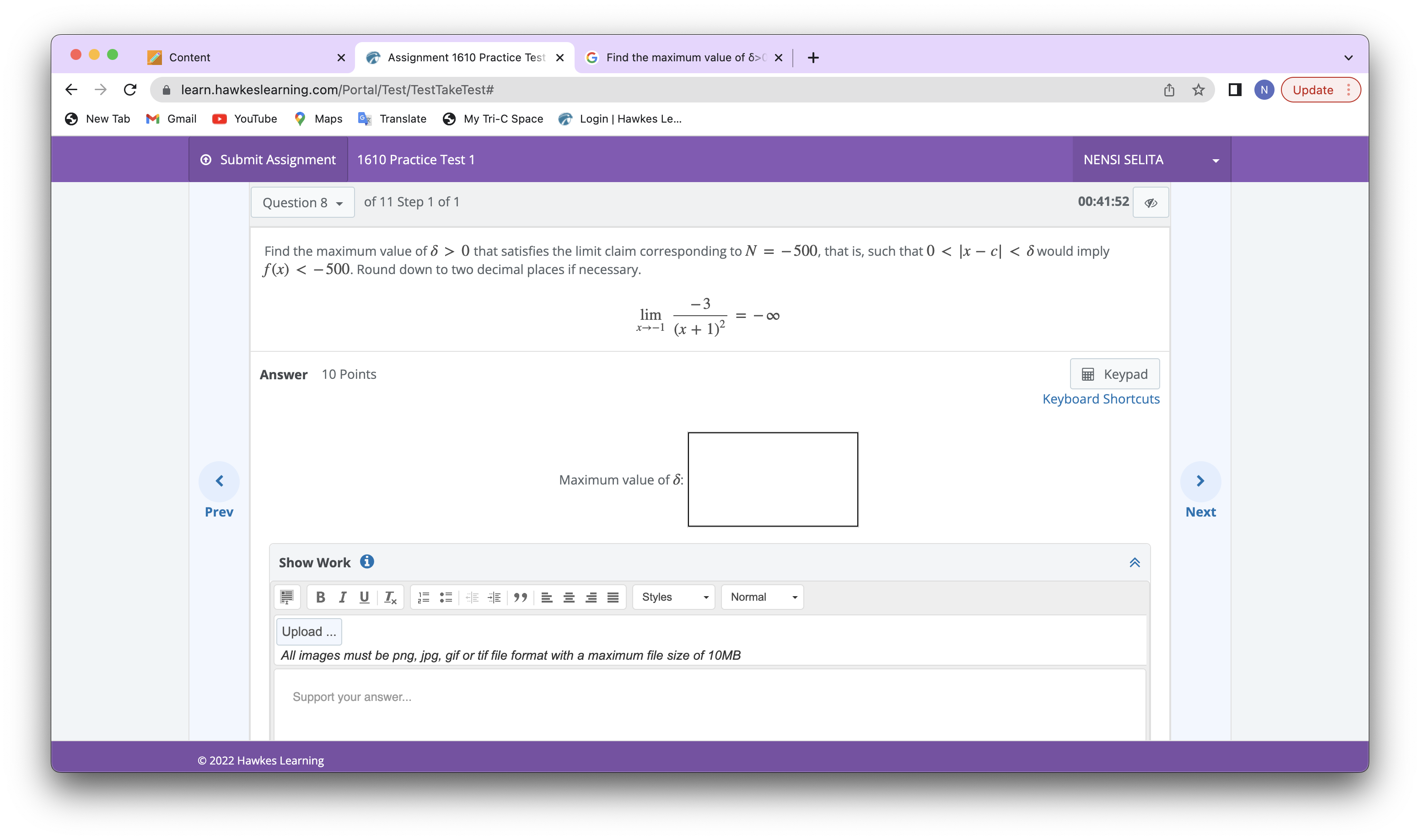  ... Content x Assignment 1610 Practice Test X G Find the