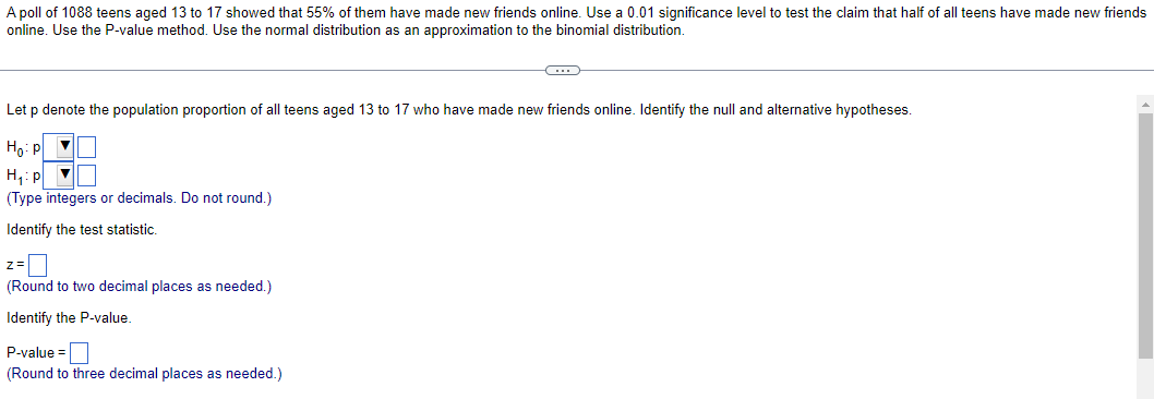 below. C] A. H01p=029 H1 : p 0.29 U D. Ho: paEClZQ