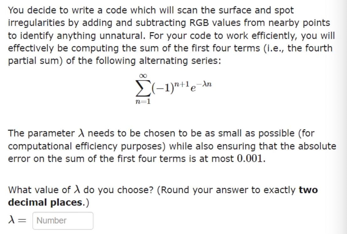  You decide to write a code which will scan the surface