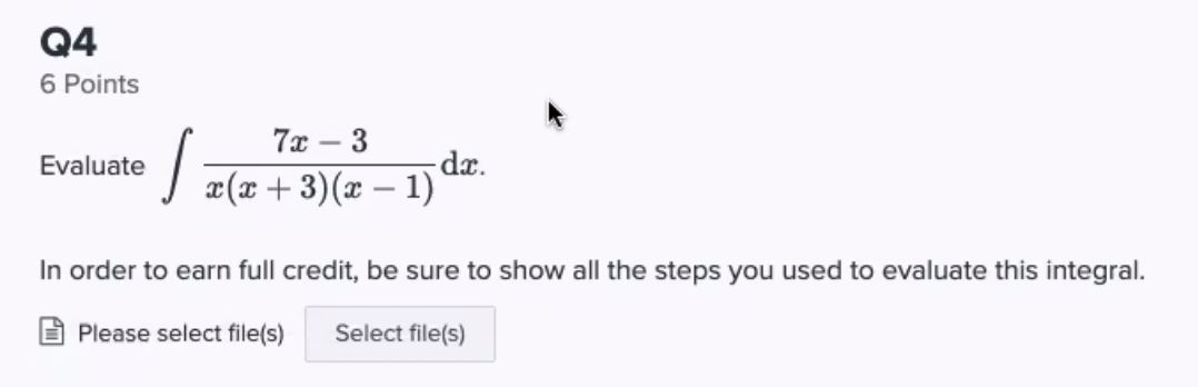 to compute the average value. El Please select |e(s) Select file(s) Q4