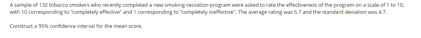 corresponding to "completely ineffective\". The average rating was 5.7 and the standard