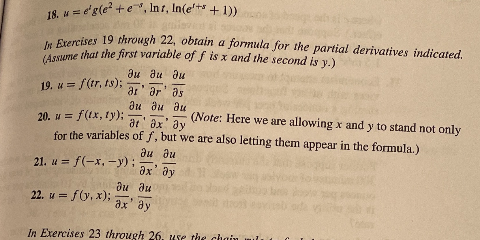Please do question 19 and 22 18. u = e'8(e2 + es,