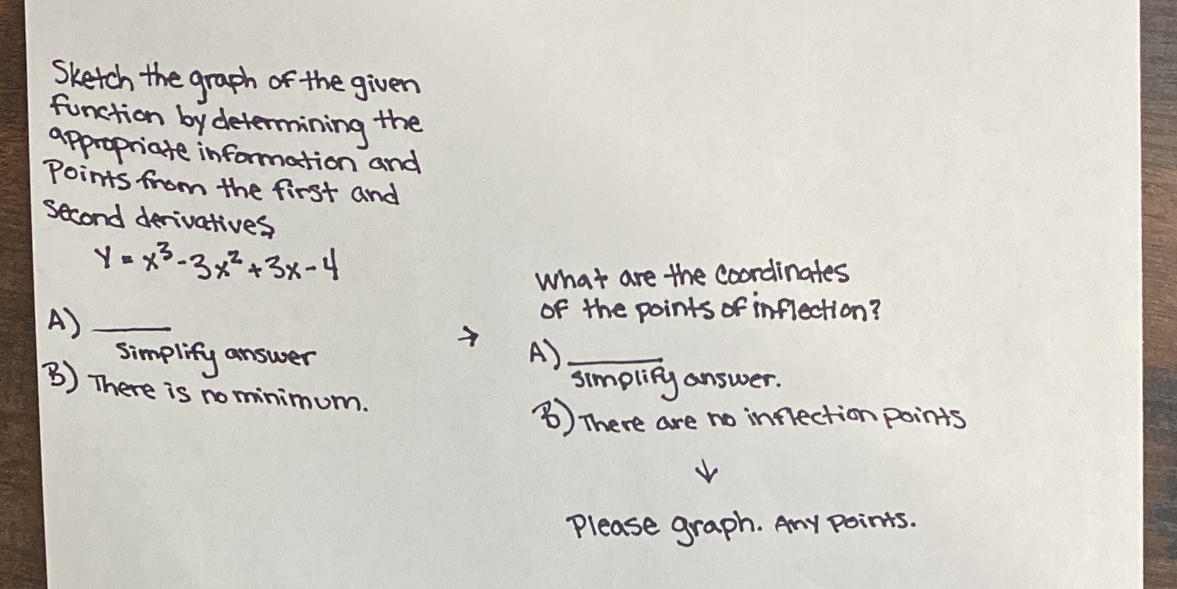 Sketch the graph of the given function by determining the appropriate