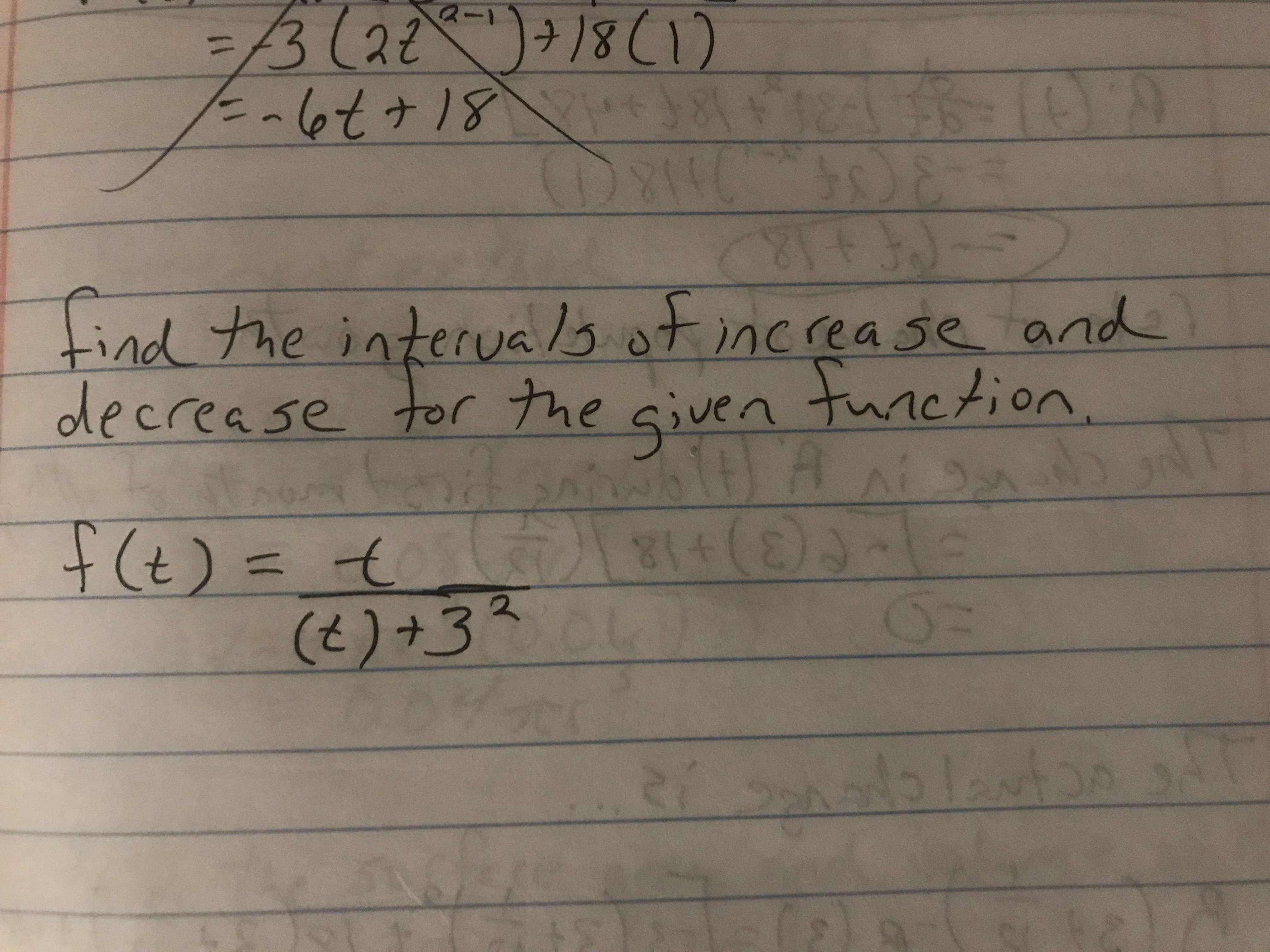 = - 6t + 18 \\+ ) 81 + 18 86:1 find