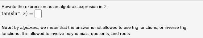 Please help with explanation! Rewrite the expression as an algebraic expresion in