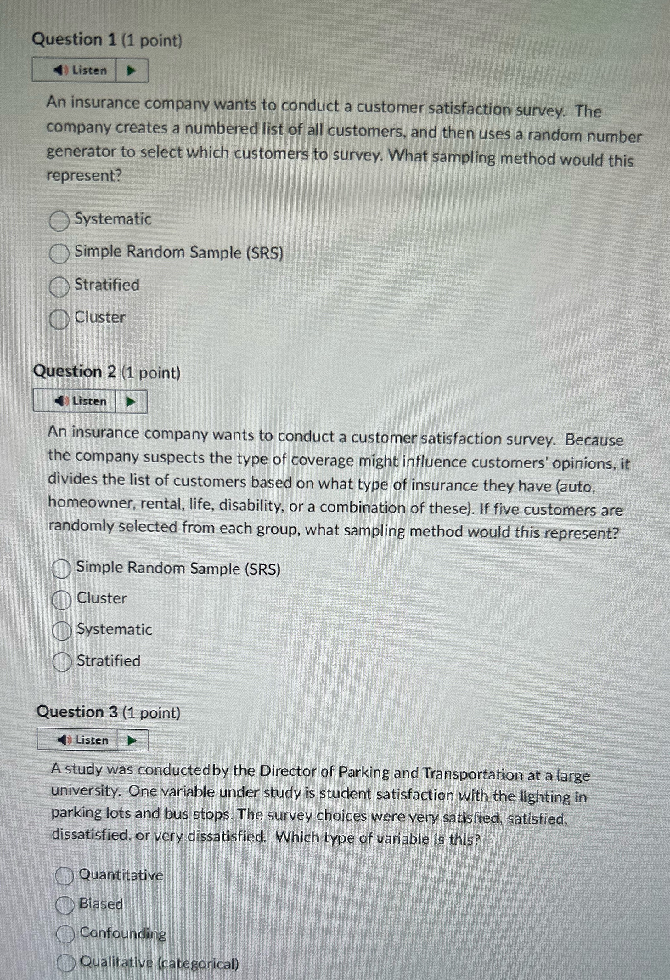 I NEED HELP WITH THESE THREE QUESTIONS QUICK Question 1 (1 point)