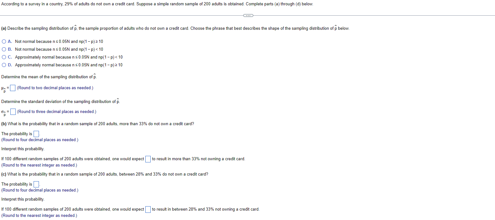 answer box to complete your choice. (Round to four decimal places as