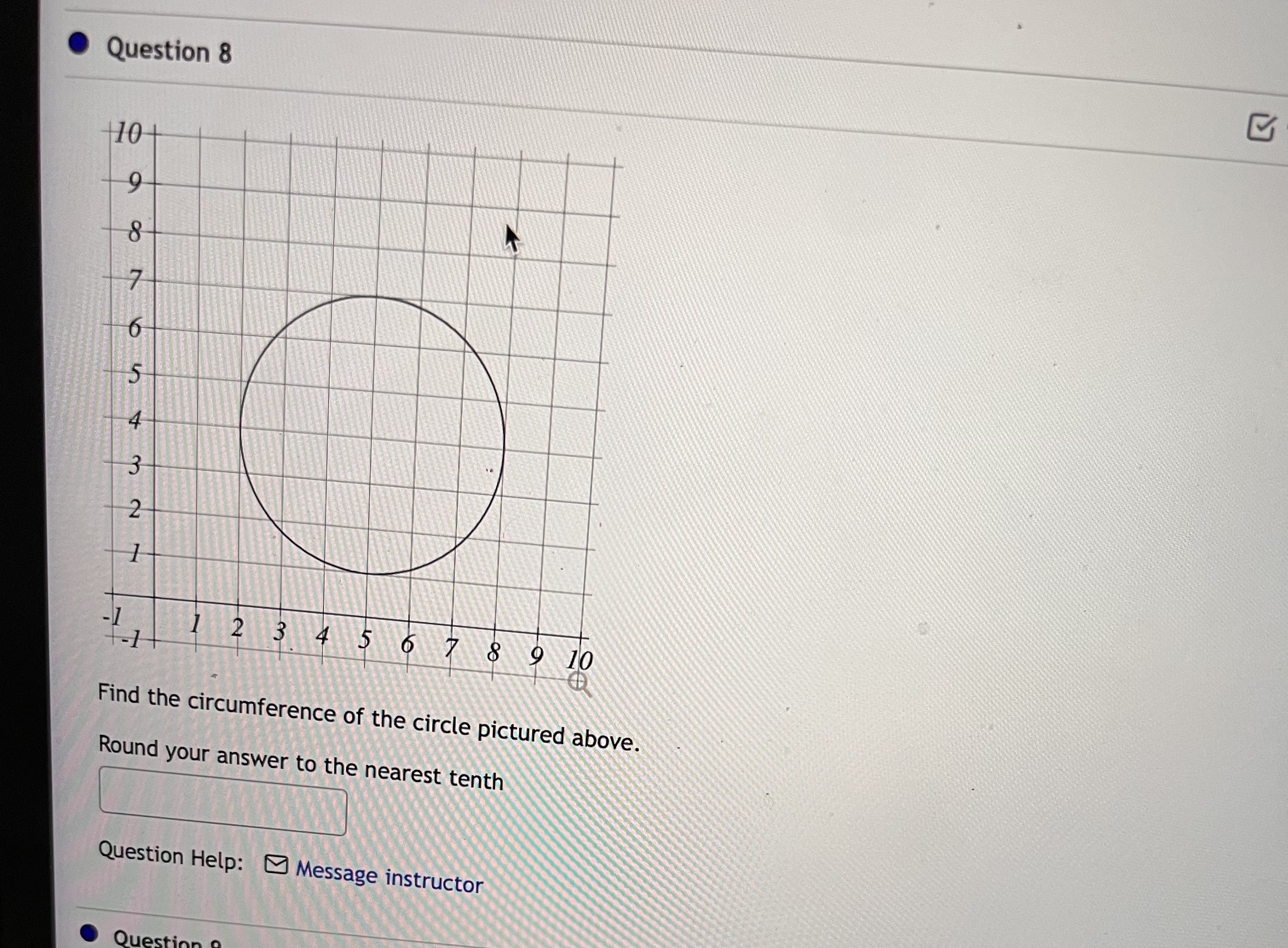 Question 8 9 2 3 4 5 6 7 8 9