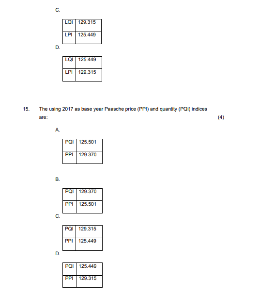 C. 1.06 and 0.502 D. 1.06 and - 0.502 19. What will