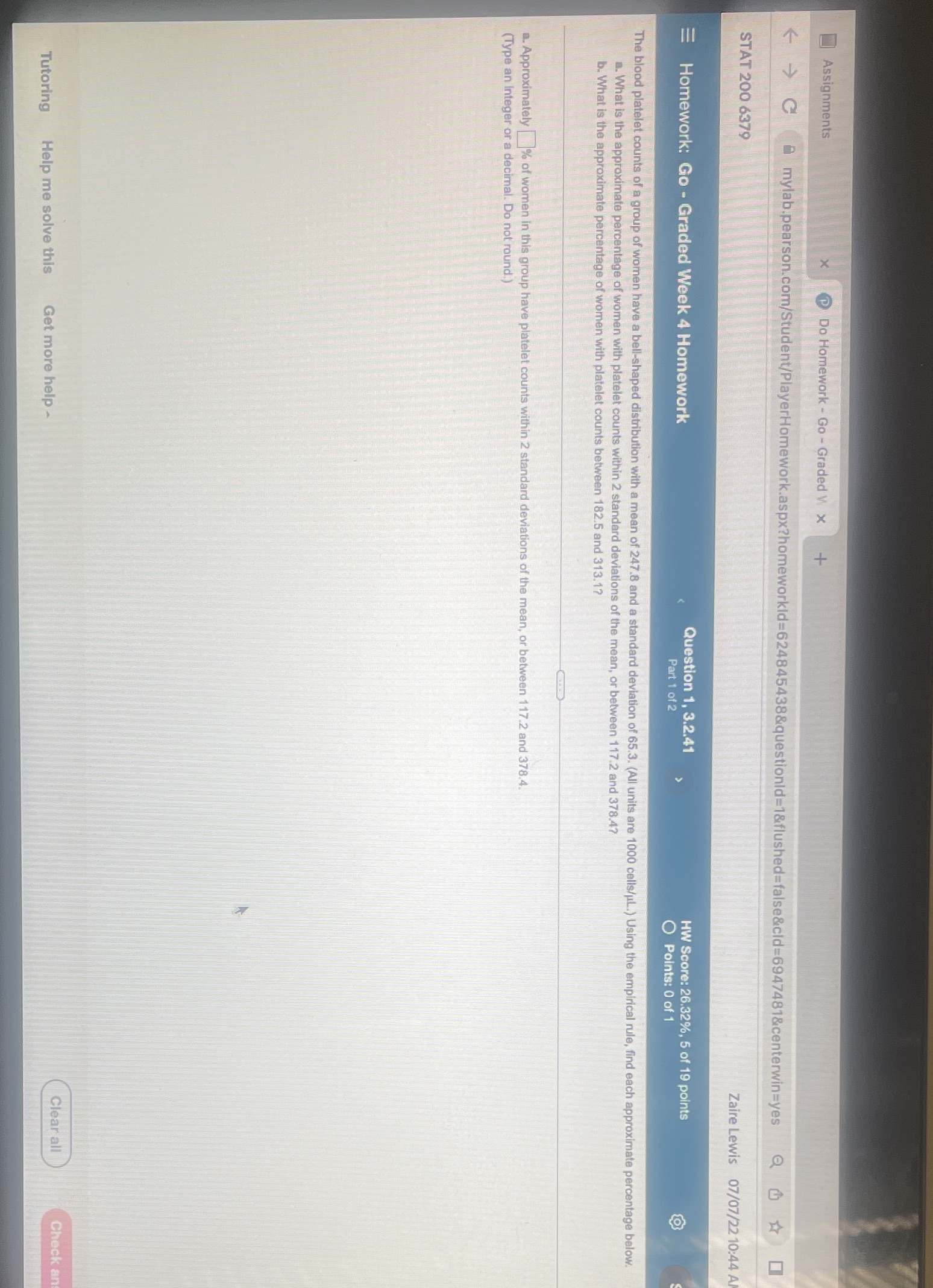  Assignments x Do Homework - Go - Graded W X +