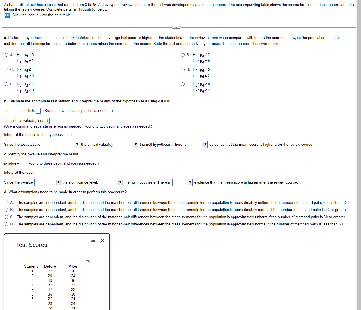 45. A new type of review course for the test was developed