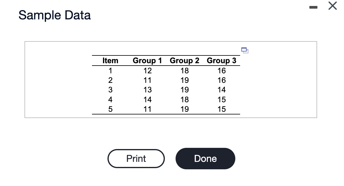 decimal places as needed) Determine the value of the p-value. p-value =