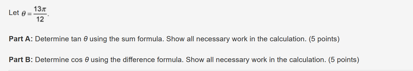 sum formula. Show all necessary work in the calculation. (5 points) Part