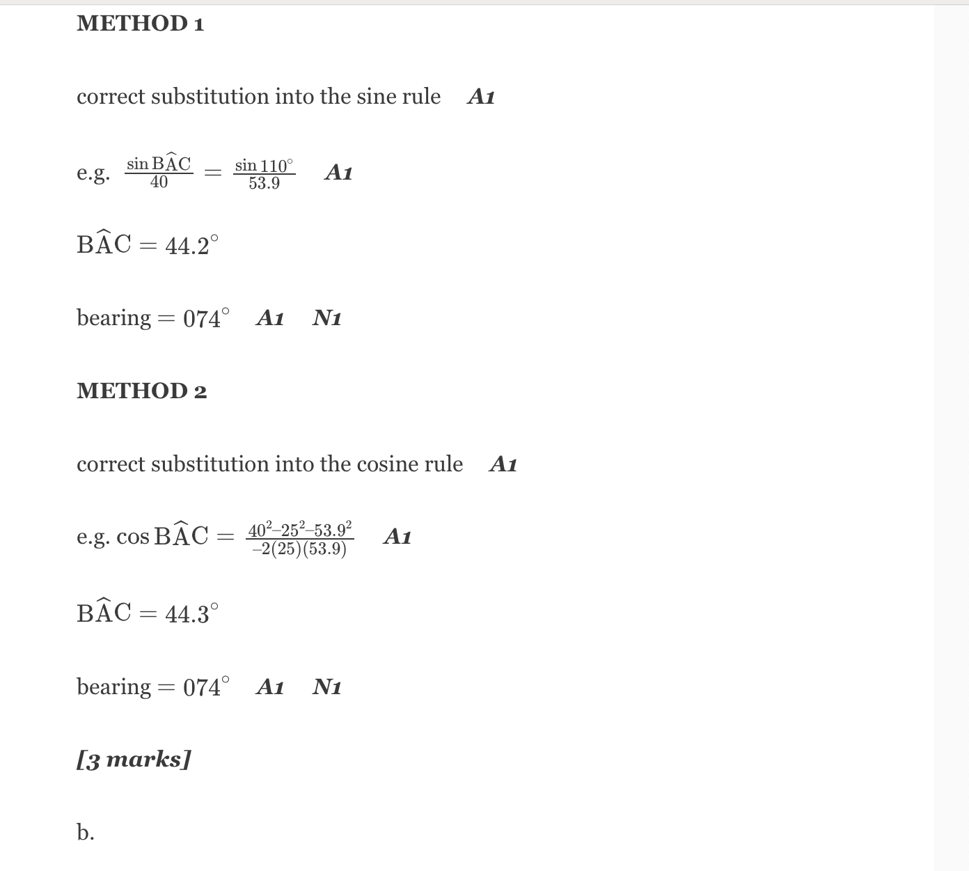 determine the distance y between A and B. (2 marks) Find the
