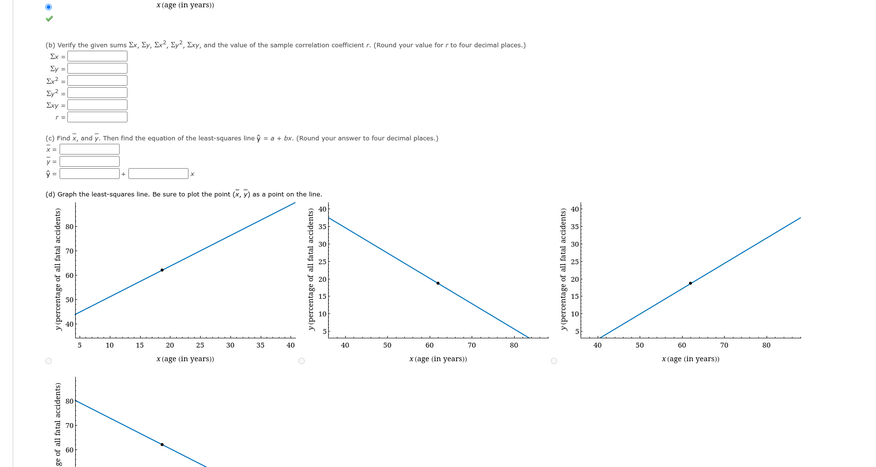 TEACHER PRACTICE ANO Let x be the age of a licensed driver