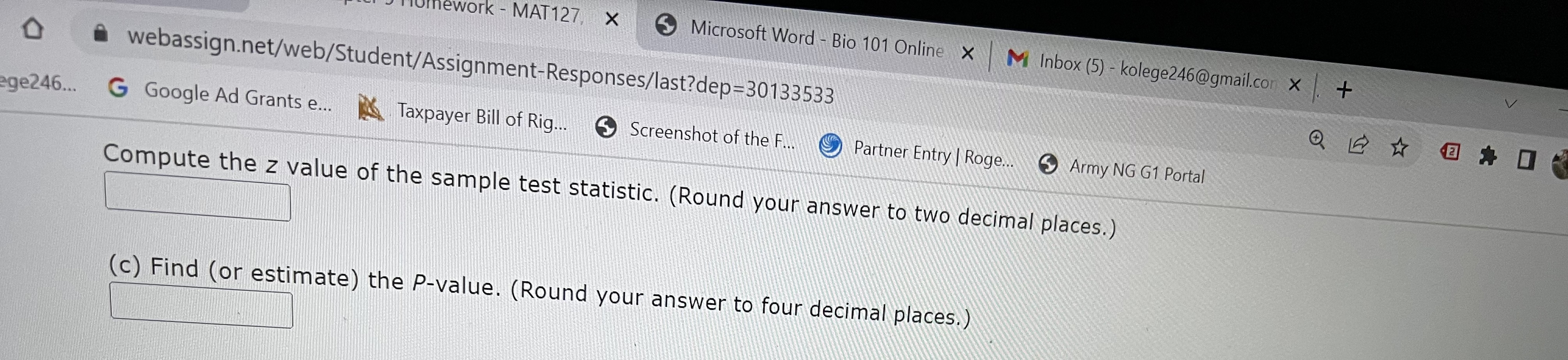you use for the alternate hypothesis? OH > 4.9 OH $ 4.9
