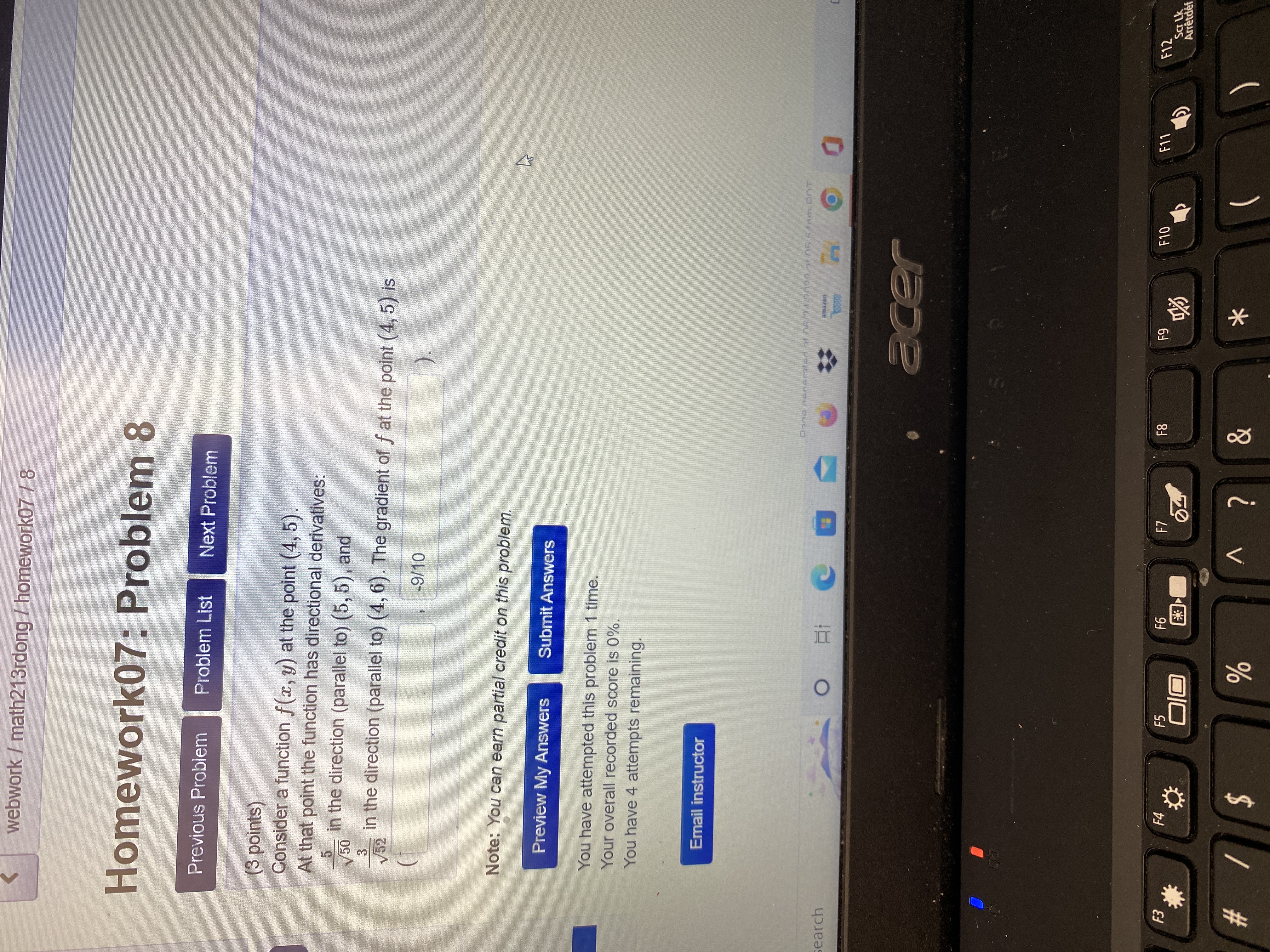 (b) Suppose 7 = 6 + 7j + ak is a vector