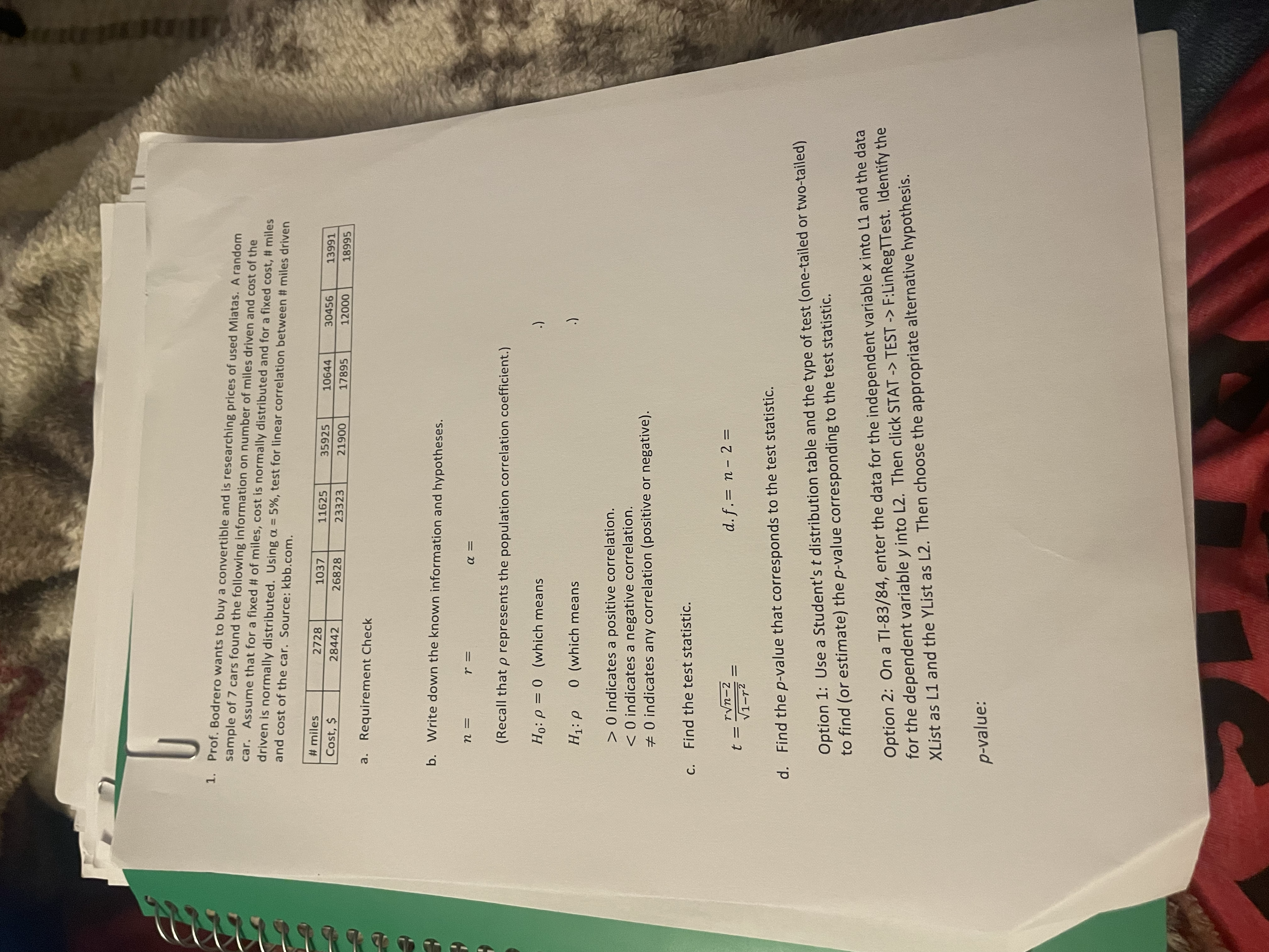 TESTS -> 8:TInterval (because the critical value & test statistic are t-scores,