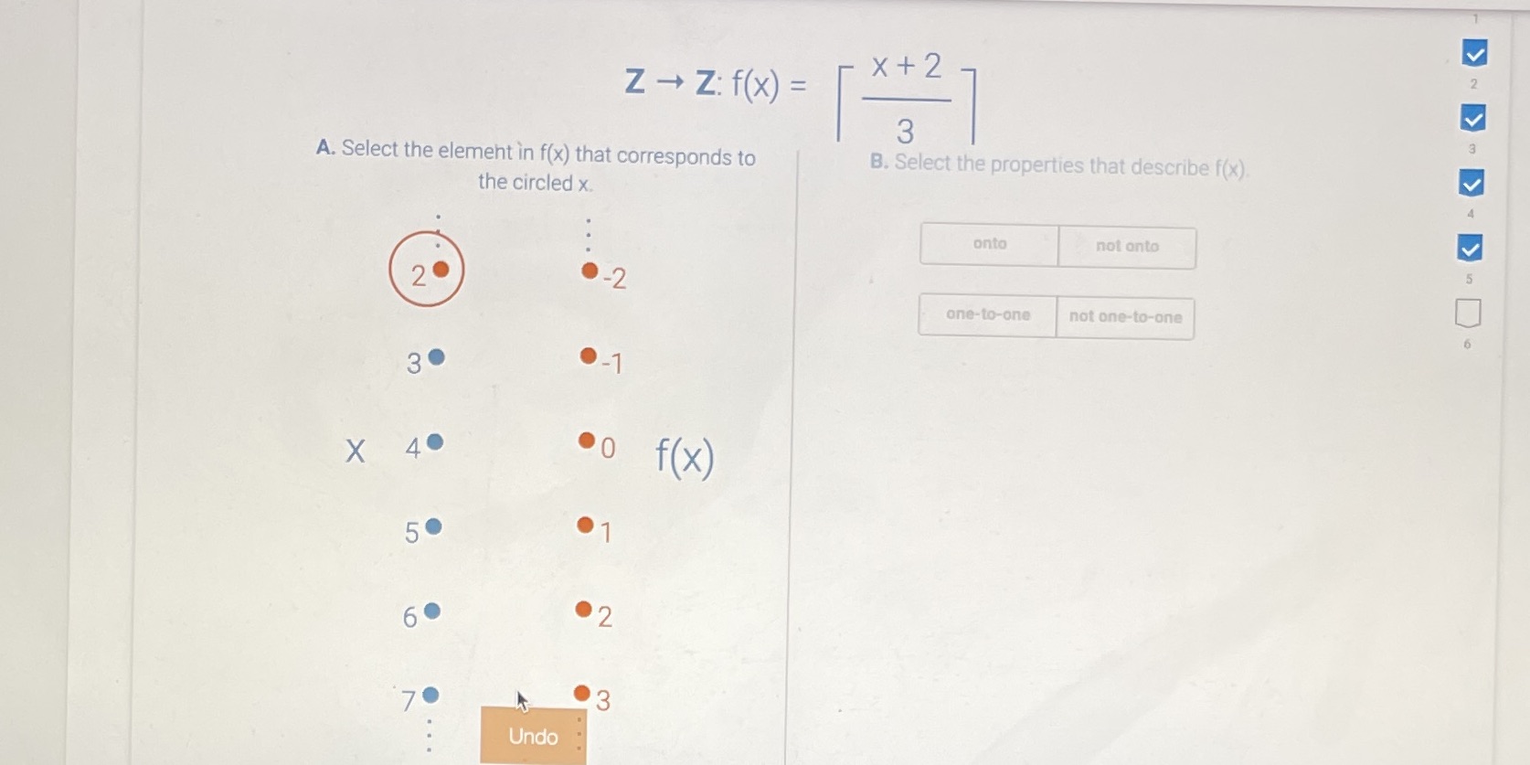 For part A please be clear on which element corresponds with which
