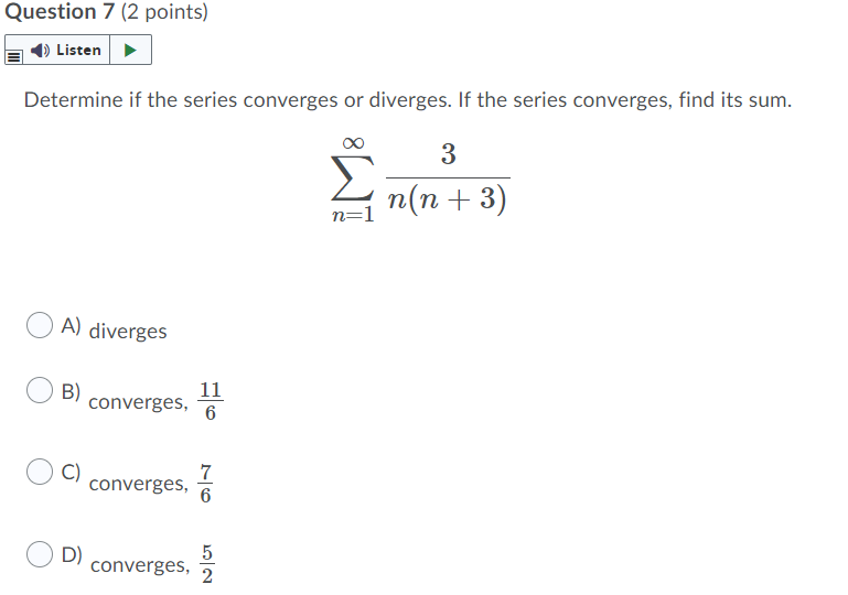 : 2 n O B] (1)2n+1 an : n2 E || Question