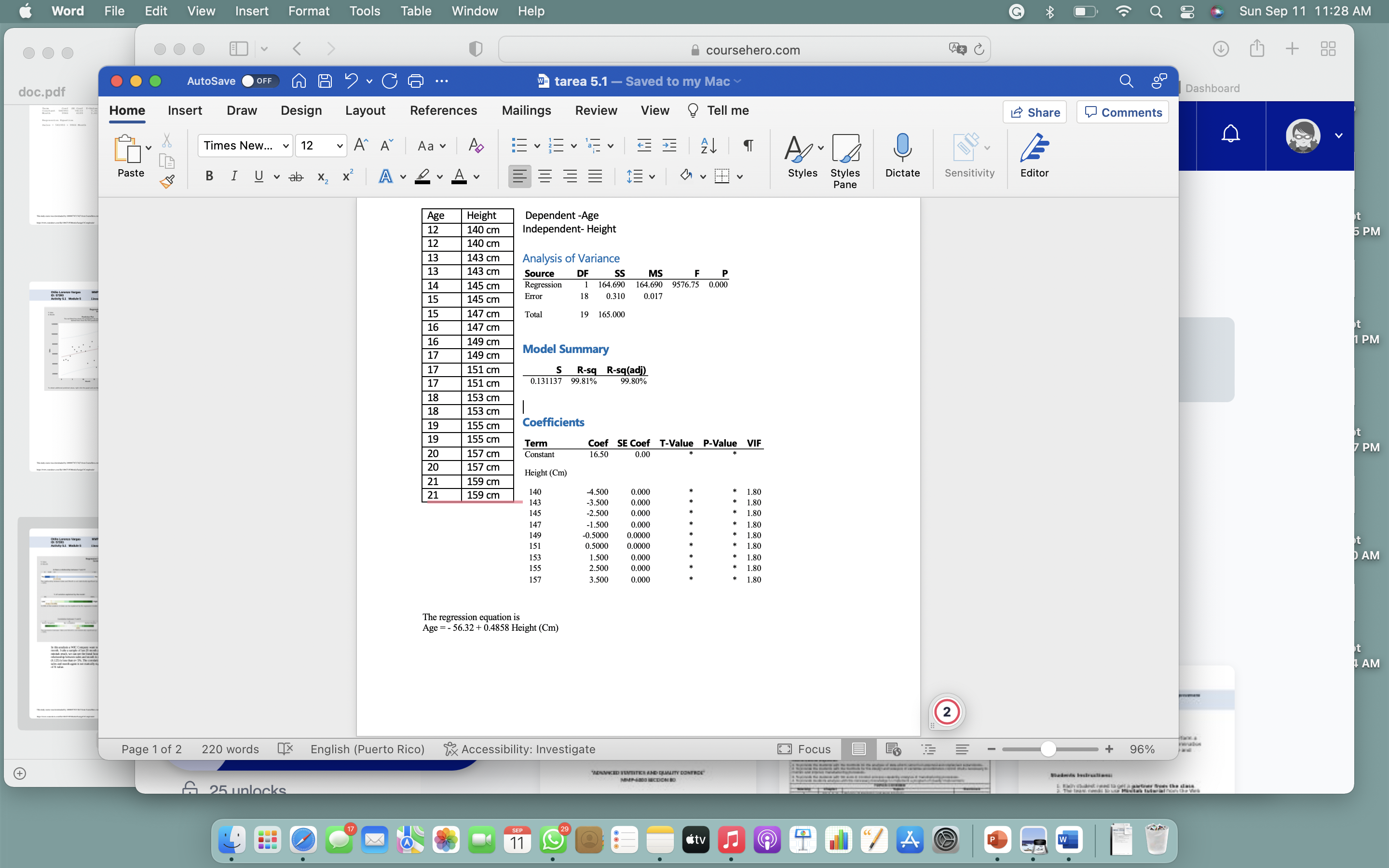  Word File Edit View Insert Format Tools Table Window Help G