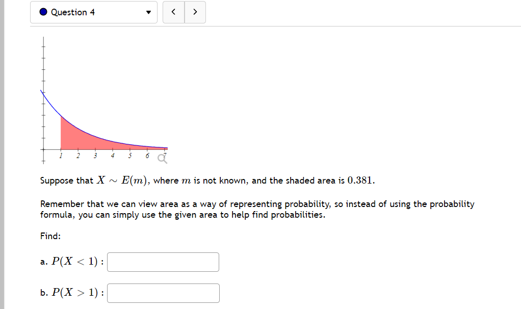 View area as a way of representing probability, so instead of using