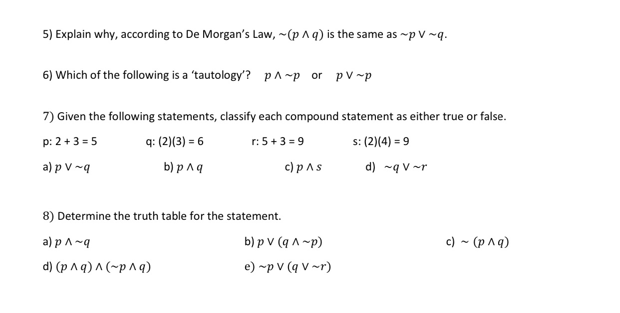 please help me with these questions 5) Explain why, according to De