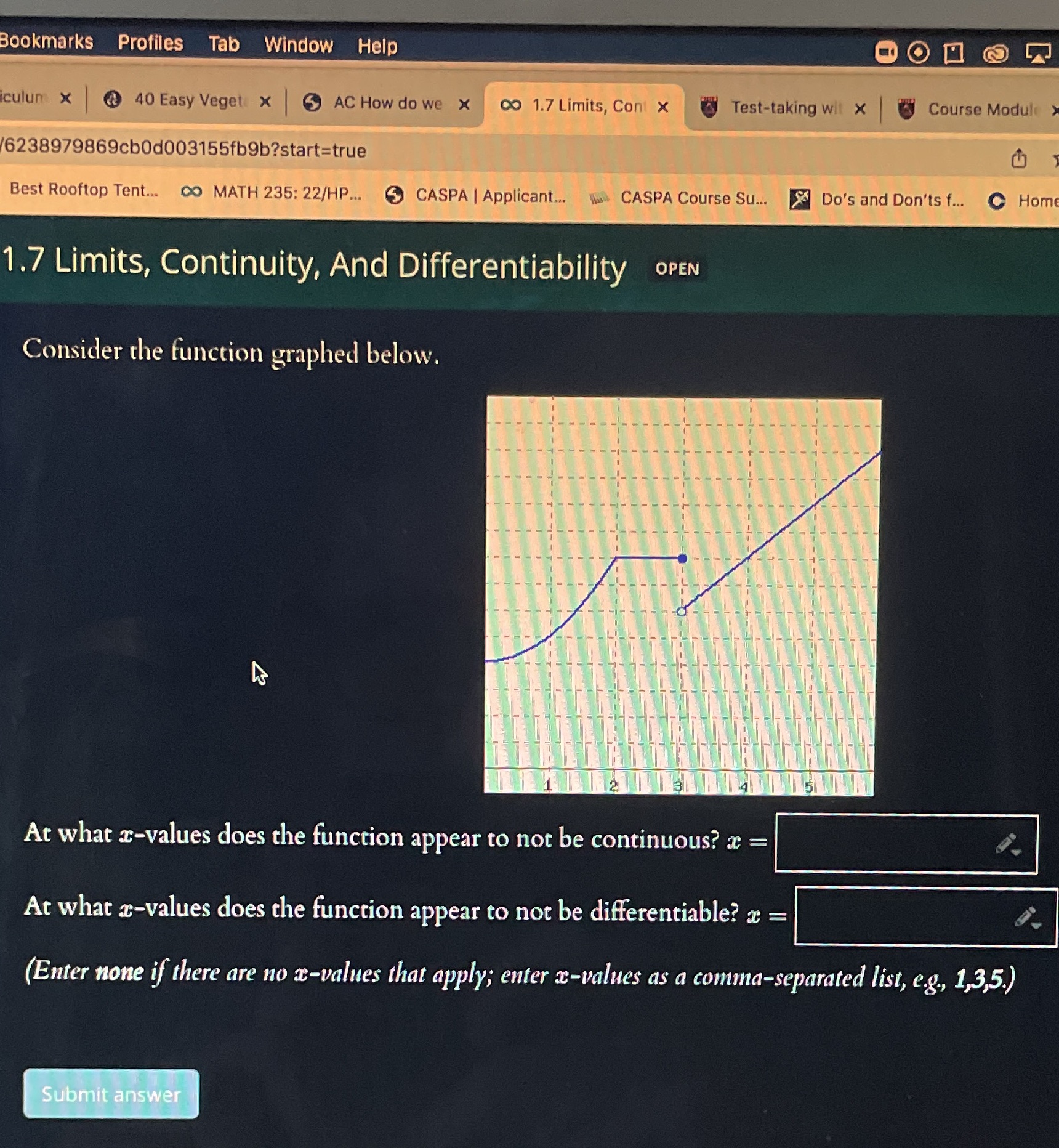  Bookmarks Profiles Tab Window Help culum x 40 Easy Veget x
