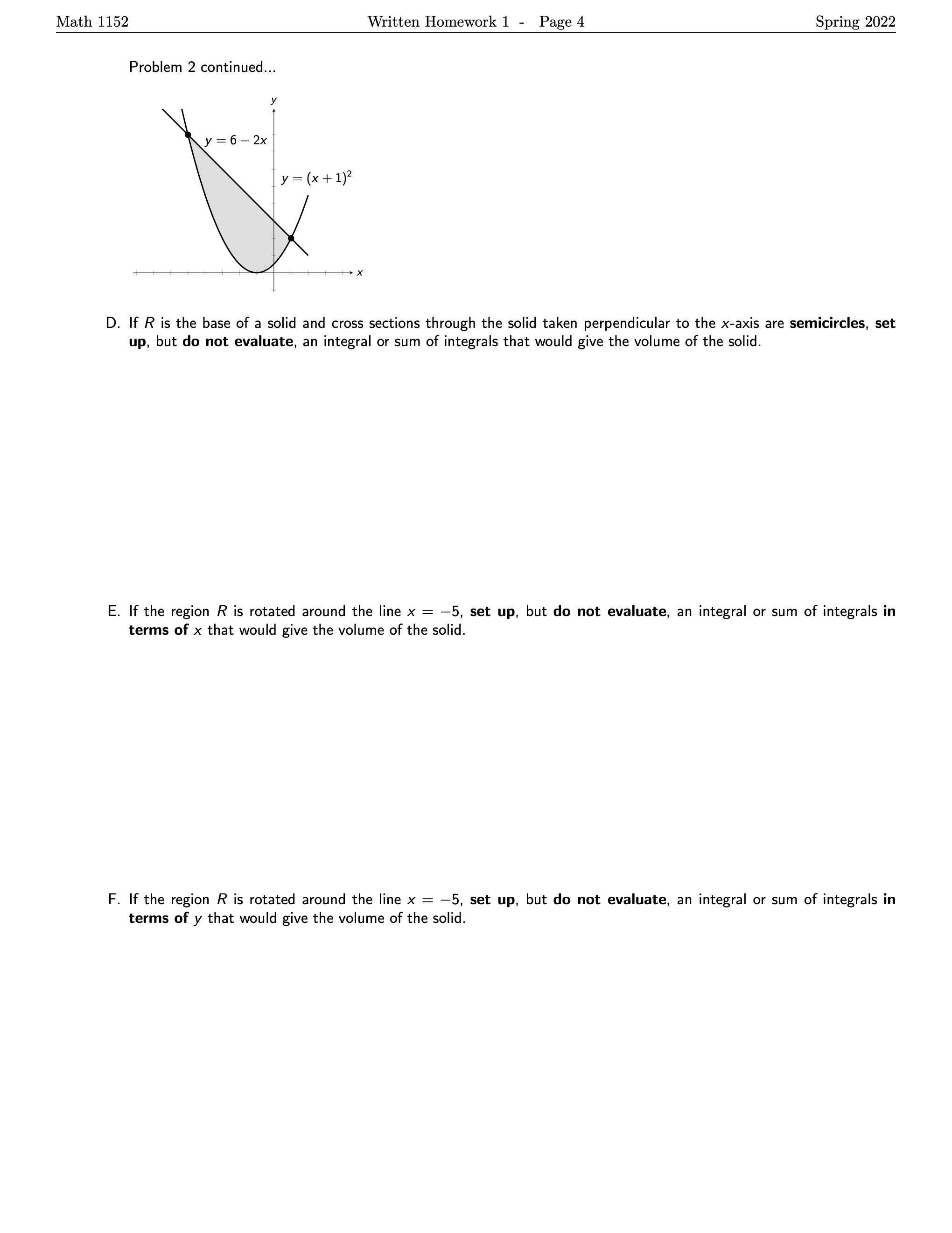 Homework 1 - Page 3 Spring 2022 2. [22 pts] Let R