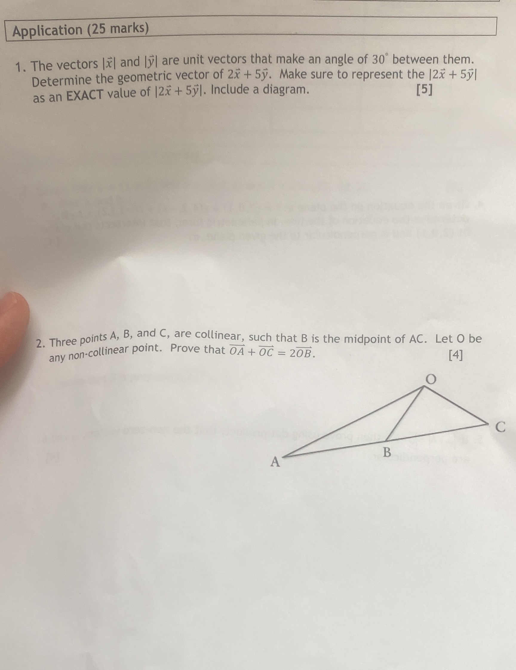 solve fully ' d C, are collinear, such that B is the