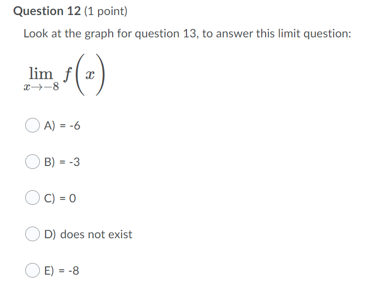 exist OE)=-8 \fHUCDLIUII L'I IJ. [\\JUIIILJ Which of the following statements are
