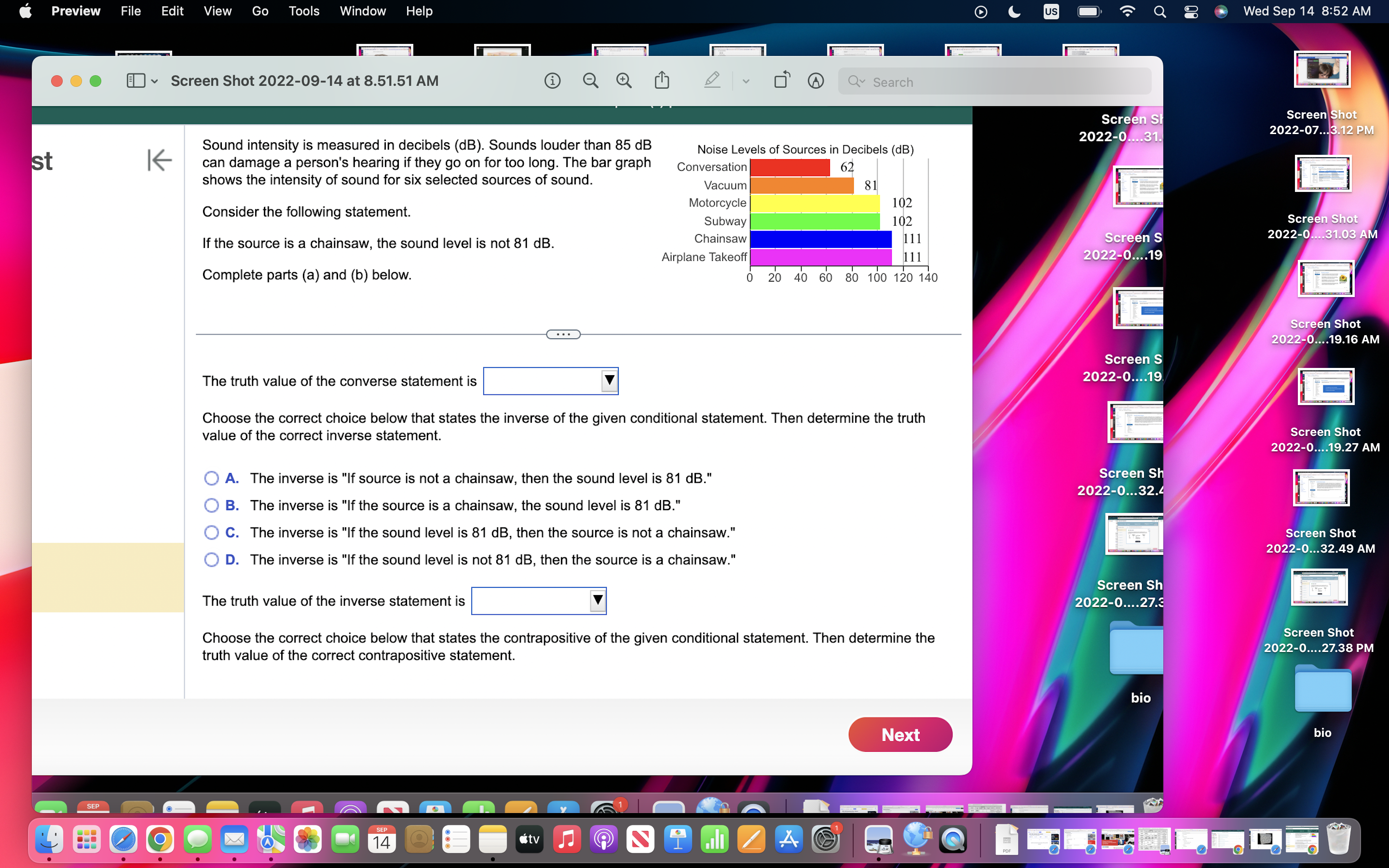 weak. Screen Shot 2022-0....31.03 AM Which statement below is the correct "if...then"