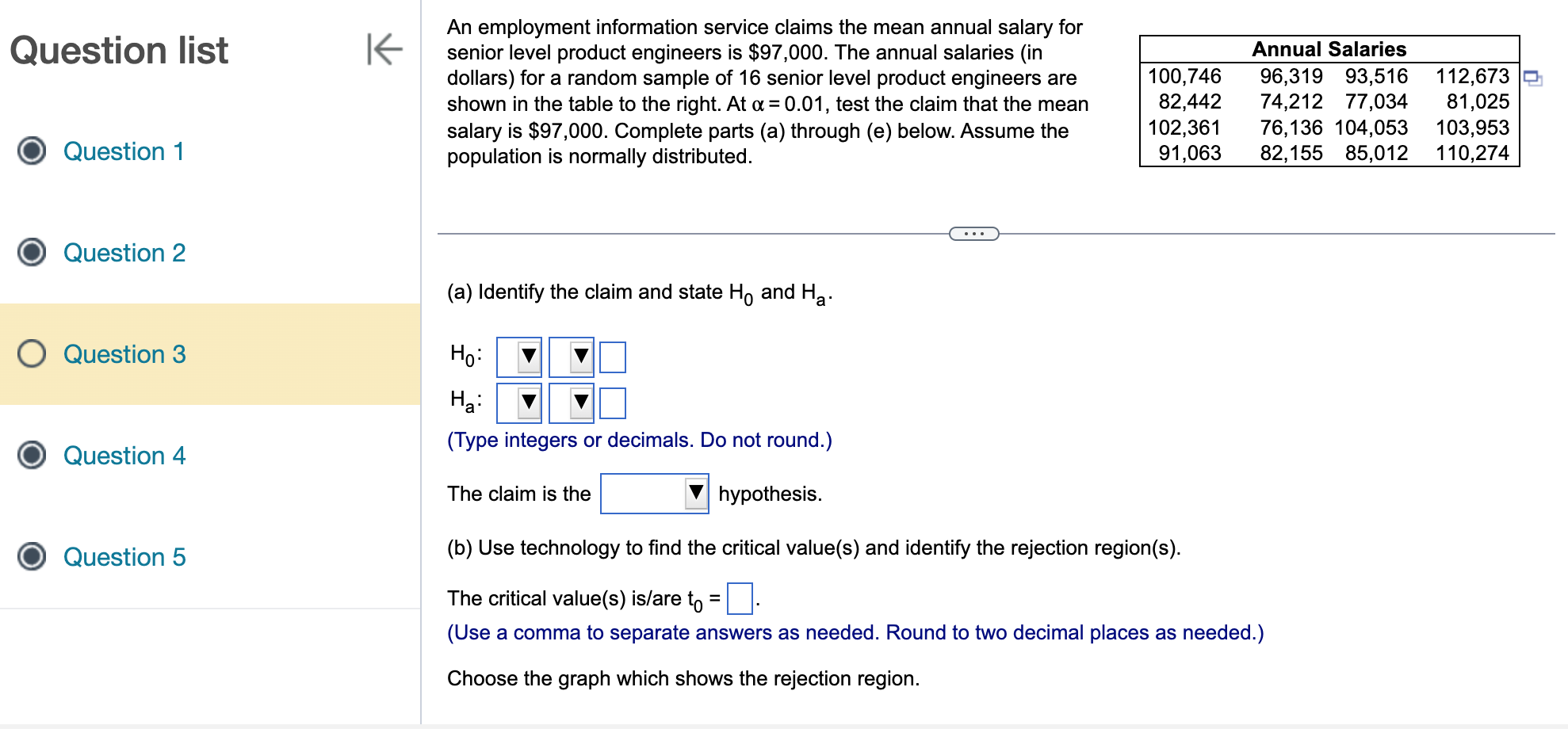 a comma to separate answers as needed. Round to two decimal places