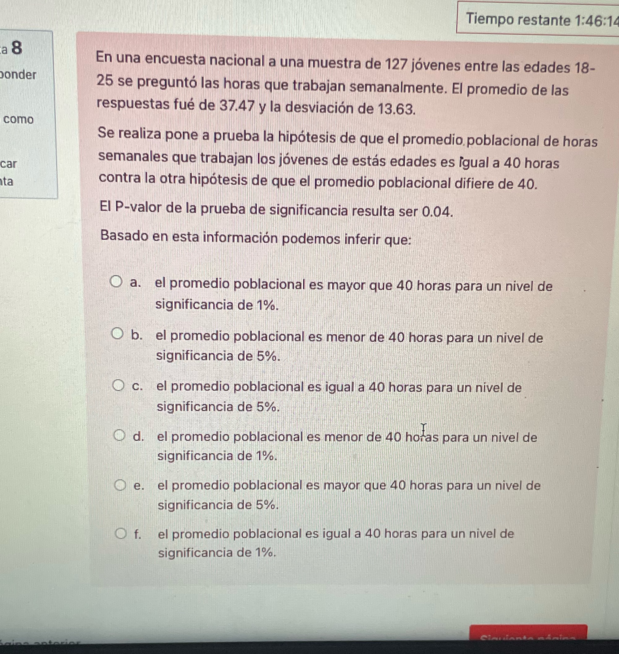 )onder como car Tiempo restante 1:46:14 En una encuesta 'aciOna a na