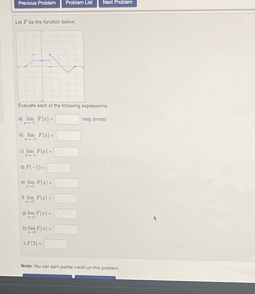  Previous Problem Problem List Next Problem Let F be the function