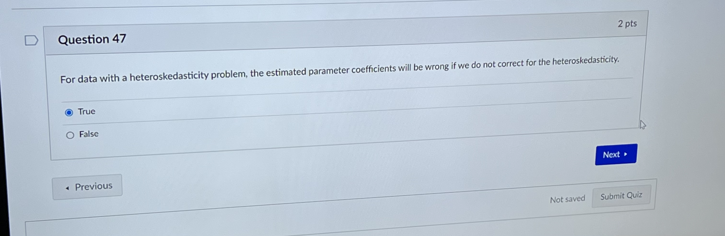 be linearly predicted by the dependent variable. An independent variable in a