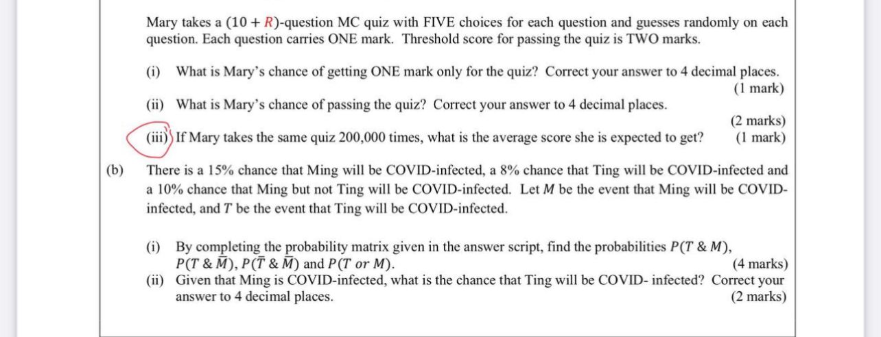hello, please help this question, (the R is 6, that means R=6),