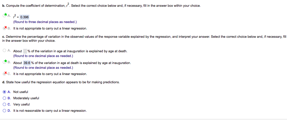 applicable since a regression line is not reasonable. e. In case a